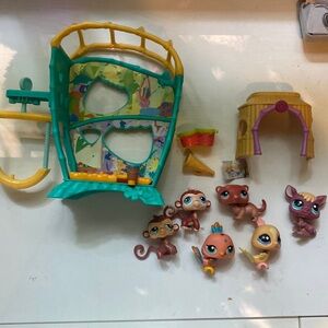 Littlest pet shops jungle set (not original set )